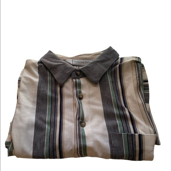 Tropical Palm Mens Polo Shirt XXL, 5/$15 - Picture 3 of 7